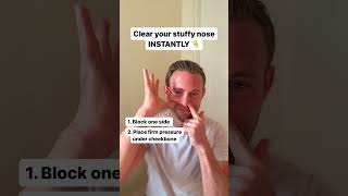 How to clear your stuffy nose INSTANTLY [upl. by Jordain]