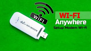 4G USB Wifi Modem Setup Change USB Modem Wifi Name and Password using Mobile Modem wifi setup [upl. by Nnylassej]