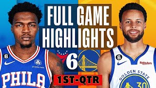 Philadelphia 76ers vs Golden State Warriors HIGHLIGHTS 1stQTR HD  2024 NBA season  2072024 [upl. by Tawsha]