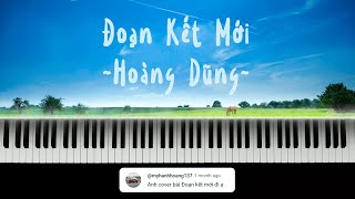 Hoàng Dũng  Đoạn Kết Mới Piano Cover  English Lyrics  Sheet Music  Karaoke Instrumental Acoustic [upl. by Kacey]