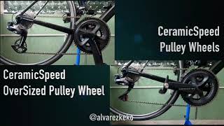 CeramicSpeed Pulley Wheels vs Oversized Pulley Wheel System [upl. by Eelrac]