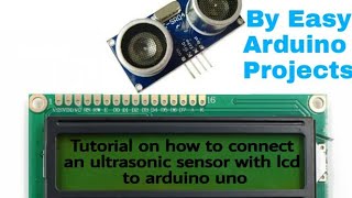 How to connect ultrasonic sensor with lcd screen to arduino uno [upl. by Hillery983]