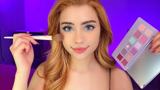 ASMR Doing MY Makeup 😴 GRWM MY MAKEUP ROUTINE 💄 Layered Sounds Makeup Tutorial Whisper [upl. by Asirb145]