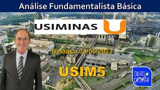 USIM5  USIM3  USIMINAS SA  ANĆLISE FUNDAMENTALISTA BĆSICA PROF SILAS DEGRAF [upl. by Atiner]