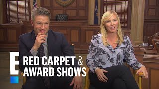 Peter Scanavino and Kelli Giddish Dish on quotSVUquot Season 19  E Red Carpet amp Award Shows [upl. by Errehs]