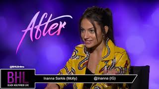 Inanna Sarkis Sits Down With Angel Saunders For Her New Movie quotAfterquot [upl. by Auehsoj608]