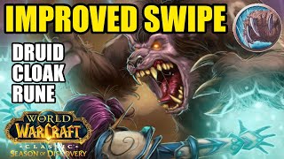 Druid IMPROVED SWIPE Rune Guide  WoW Classic SoD World of Warcraft Season of Discovery [upl. by Simdars237]