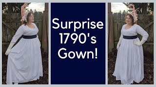 A Surprise Project  Making the 1790s American Duchess Simplicity Pattern [upl. by Trevethick]