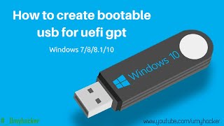 How to create bootable usb for uefi gpt [upl. by Suivat]