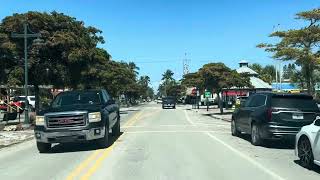 Siesta Key  Beach Rd north thru Village to Old Salty Dog  aftermath Hurricane Helene [upl. by Aciretehs834]