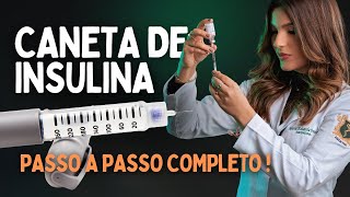 COMO utilizar CANETA DE INSULINA SUS NPH Fiasp Humalog Lantus ou qualquer outra [upl. by Rehtul]