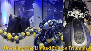 2024 Speed Triple 1200 RR Breitling Limited Edition 1 Of 270 Bikes Unveiling At Triumph Kolhapur [upl. by Lah305]