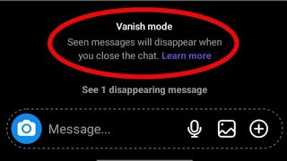 Secret trick to disable vanish mode on Instagram [upl. by Johathan]