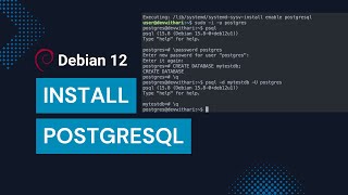 How to Install PostgreSQL on Debian 12 Bookworm [upl. by Elahcim]