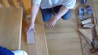 Hardwood Floor part 4 How to Stair and Handrail spiral curved [upl. by Trisha]