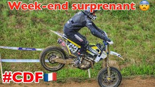 CDF de supermotard  Mirecourt Stéphane Mezard  podium  pluie weekEnd compliqué [upl. by Wilek]