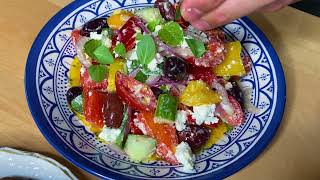 HOMEMADE Greek Salad 🇬🇷🥗❤️ QUICK and EASY  From Scratch [upl. by Haon]