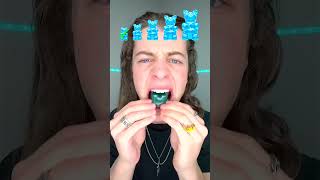 eating a MASSIVE BLUE GUMMY ASMR [upl. by Dacia]