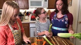 Kids cook Instant Pot Italian Sausage Lentil Soup [upl. by Euqinitram]