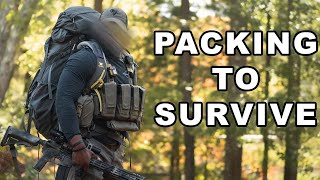 Backpacking Loadout  Survival Packing List [upl. by Adnovoj]