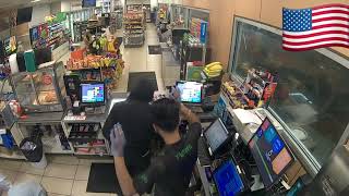 Most dangerous robbery in american gasstion store with gunpoint [upl. by Cynarra244]