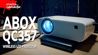 Bomaker Abox QC357 Projector Review  1080p Amazon LED Projector Review 2020 [upl. by Yrred]