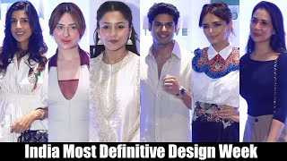 Shehnaaz GillMahira Sharma Abhimanyu Dasani amp Others Present For The India Most Definitive Design [upl. by Malonis]