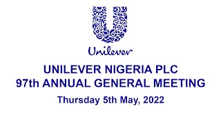 UNILEVER 97TH ANNUAL GENERAL MEETING [upl. by Kristal]