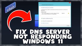 How to Fix DNS Server Not Responding Windows 11  DNS Server [upl. by Stier]