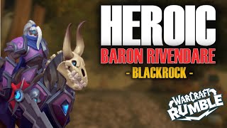 HEROIC Baron Rivendare 35  Blackrock  Emperor Thaurissan Plaguelands  Warcraft Rumble [upl. by Neelie]