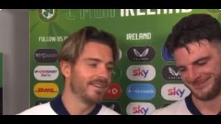 Jack Grealish amp Declan Rice Post Match Interview Ireland vs England 02 [upl. by Richia]