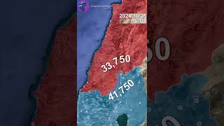 Israeli invasion of Lebanon Every Day to December 1st Mapped using Google Earth [upl. by Inigo]