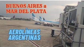 AEROLÍNEAS ARGENTINAS  Premium Economy  BUENOS AIRES Aeroparque a MAR DEL PLATA  Embraer 190 [upl. by Waverley]