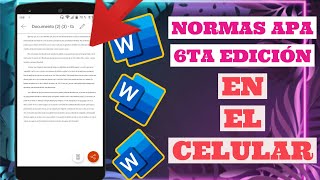 NORMAS APA 6ta sexta EDICIÓN en el CELULAR TUTORIAL [upl. by Arch]