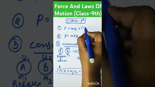 Force And Laws Of Motion CLASS9th🔥🔥 shorts ytshorts akankshaonlineclasses [upl. by Gainer]