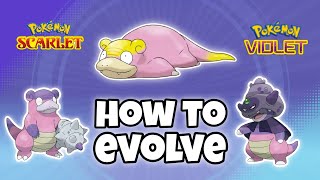 How To Evolve Galarian Slowpoke into Slowbro and Slowking Pokemon Scarlet and Violet Dlc [upl. by Attenat]