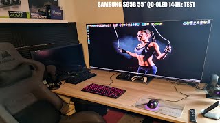 Samsung S95B QD  OLED 4K 144Hz Test  NVIDIA RTX 4090 [upl. by Naryk622]