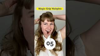 5 second hairstyle with MagicGrip Hairpin halfuphalfdownhairstyle quickhairstyle hairstyle [upl. by Roberson]