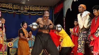 Yakshagana  Leela manusha vigraha  13  Dombarata  Bantwala Hasya [upl. by Lasala149]