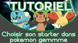 Comment choisir son starter dans pokemon gemme [upl. by Janyte]