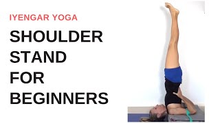 How to do Shoulder Stand for beginners  Iyengar Yoga  step by step [upl. by Eeneg641]