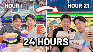 ONLY EATING JOHOR BAHRU CONVENIENCE STORE FOOD FOR 24 HOURS [upl. by Menzies]