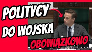 Służba wojskowa dla Polityków Postulat Krzysztofa Bosaka [upl. by Palm]