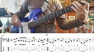 The Smiths  Unloveable bass cover with tabs [upl. by Ailugram365]