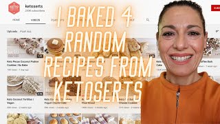 I randomly baked 4 x ketoserts recipes amp the results were surprising [upl. by Nolahs]