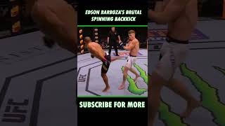 Barbozas backkick vs Hooker was BRUTAL highlights mma ufc boxing combatsports ufcfighter [upl. by Herrah498]