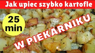 🥔🥔 Kartofle upieczone w piekarniku w 25 minut  do mięsa na obiad z czosnkiem i rozmarynem [upl. by Klina]