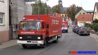 Licht und Feuer Verkehrsunfall zwischen Tankwagen und Traktor in Nidderau Heldenbergen [upl. by Naitsirc816]