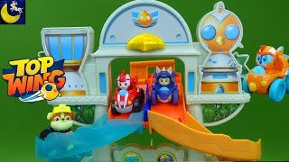 Top Wing Mission Ready Race Track Play Set Rod Swift Brody Penny Paw Patrol Rubble Toys Video [upl. by Spense163]