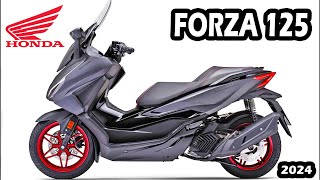 New 2024 HONDA FORZA 125  Specs Colours Details [upl. by Prosser]